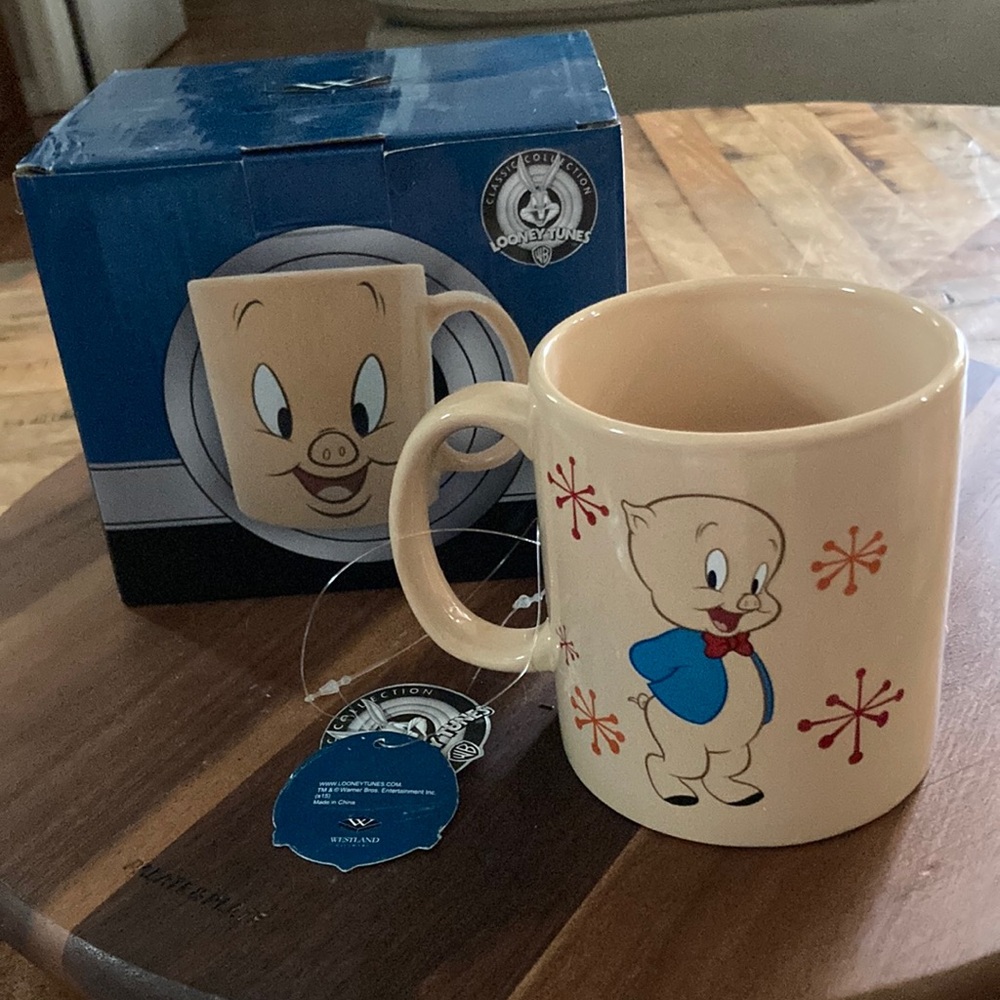 Warner Bros. Looney Tunes Mug - Cream and Blue